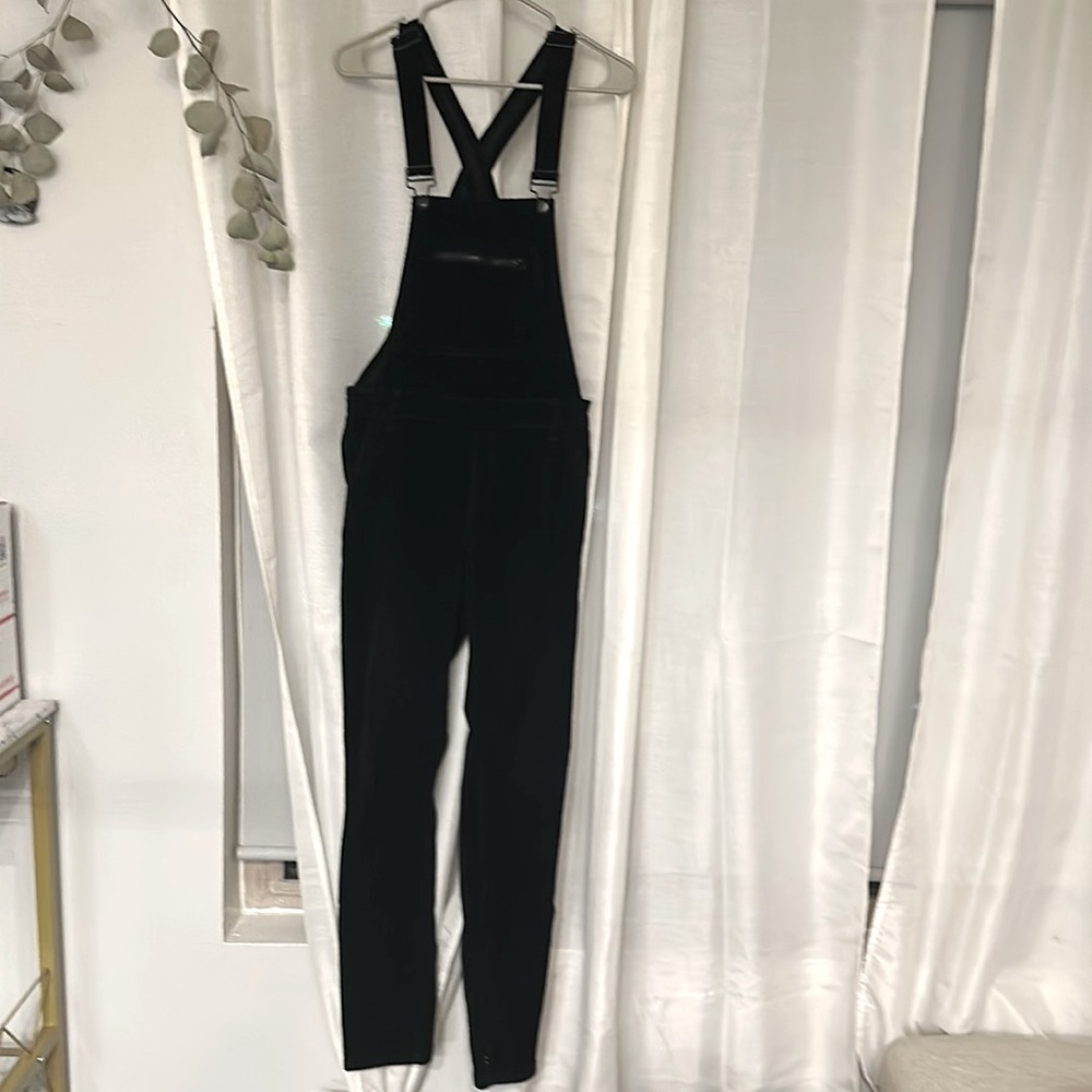 Great condition Black Velvet Overall Jumpsuit - Picture 1 of 3